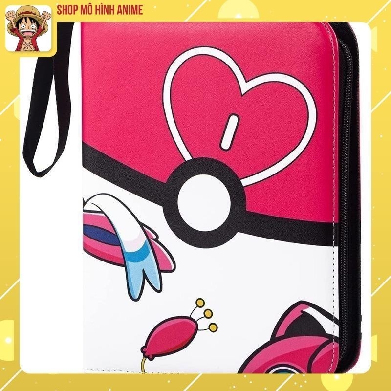 Sách Đựng Bộ Sưu Tập Thẻ Bài Pokemon , Khe Đựng 400 Thẻ TCG, Túi Da Cao Cấp, Bộ Sưu Tập Cho Bé