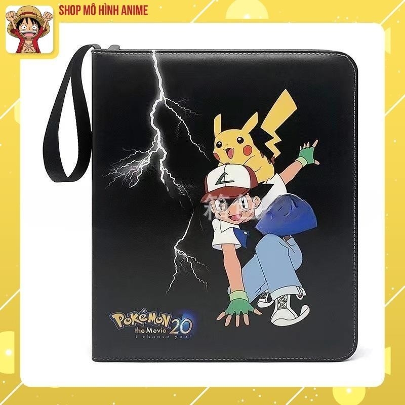 Sách Đựng Bộ Sưu Tập Thẻ Bài Pokemon , Khe Đựng 400 Thẻ TCG, Túi Da Cao Cấp, Bộ Sưu Tập Cho Bé