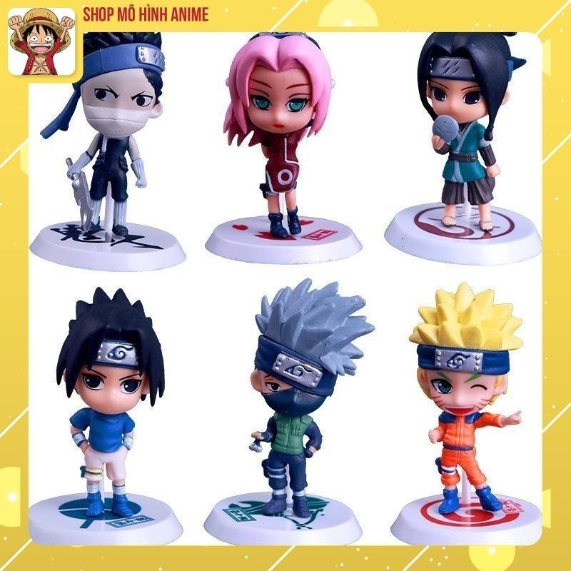 Mô Hình Naruto, Kakashi, Sasuke Chibi, Decor Trang Trí Phòng Học, Bộ Sưu Tập Mô Hình - Cao 5-7 cm - Tượng Figure Naruto
