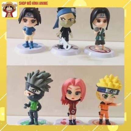 Mô Hình Naruto, Kakashi, Sasuke Chibi, Decor Trang Trí Phòng Học, Bộ Sưu Tập Mô Hình - Cao 5-7 cm - Tượng Figure Naruto