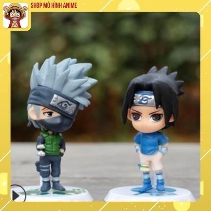 Mô Hình Naruto, Kakashi, Sasuke Chibi, Decor Trang Trí Phòng Học, Bộ Sưu Tập Mô Hình - Cao 5-7 cm - Tượng Figure Naruto