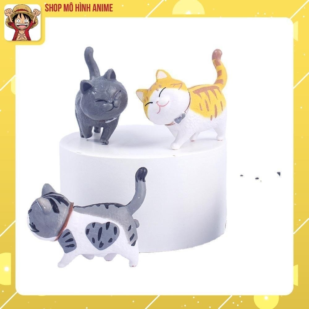 [Ngẫu Nhiên 1 Mèo] Bộ 9 Mèo Đi Bộ Cute Đáng Yêu, Mô Hình Để Bàn, Decor Trang Trí, Bánh Kem, Bánh Sinh Nhật, Bộ Sưu Tập