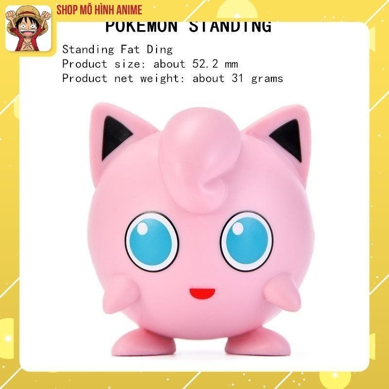 Mô Hình Nhân Vật Pokemon, Bộ 6 Nhân Vật Pikachu Chibi Siêu Ngộ Nghĩnh, Cute - Figure Pokemon