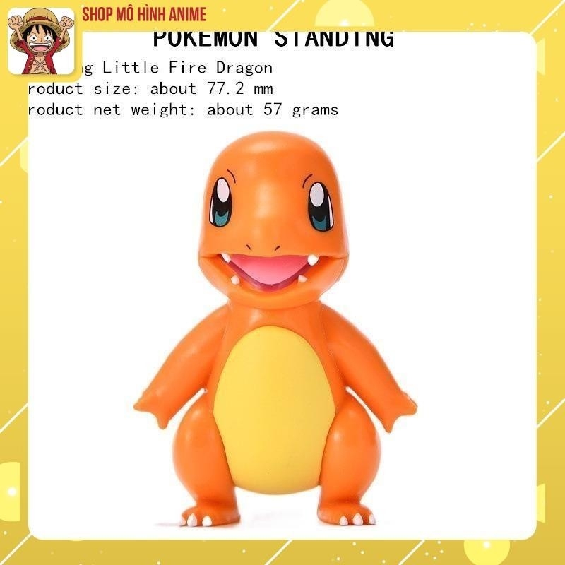 Mô Hình Nhân Vật Pokemon, Bộ 6 Nhân Vật Pikachu Chibi Siêu Ngộ Nghĩnh, Cute - Figure Pokemon
