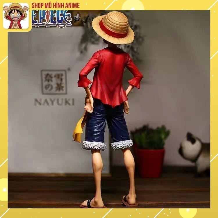 Mô Hình Nhân Vật Luffy Trong Bộ Truyện Tranh One Piece, Thay Đổi Khuôn Mặt Mô Hình Cao 28cm - Full Box, Tượng Figure