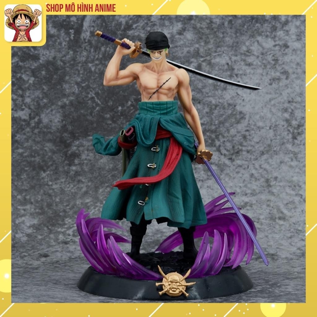 Mô Hình Zoro, Nhân Vật Trong One Piece, Cao 22cm Full Box, Decor Trang Trí, Bộ Sưu Tập Nhân Vật Anime