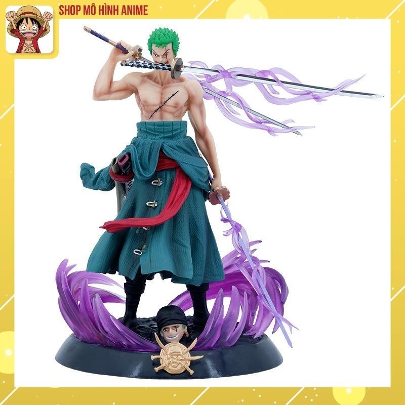 Mô Hình Zoro, Nhân Vật Trong One Piece, Cao 22cm Full Box, Decor Trang Trí, Bộ Sưu Tập Nhân Vật Anime