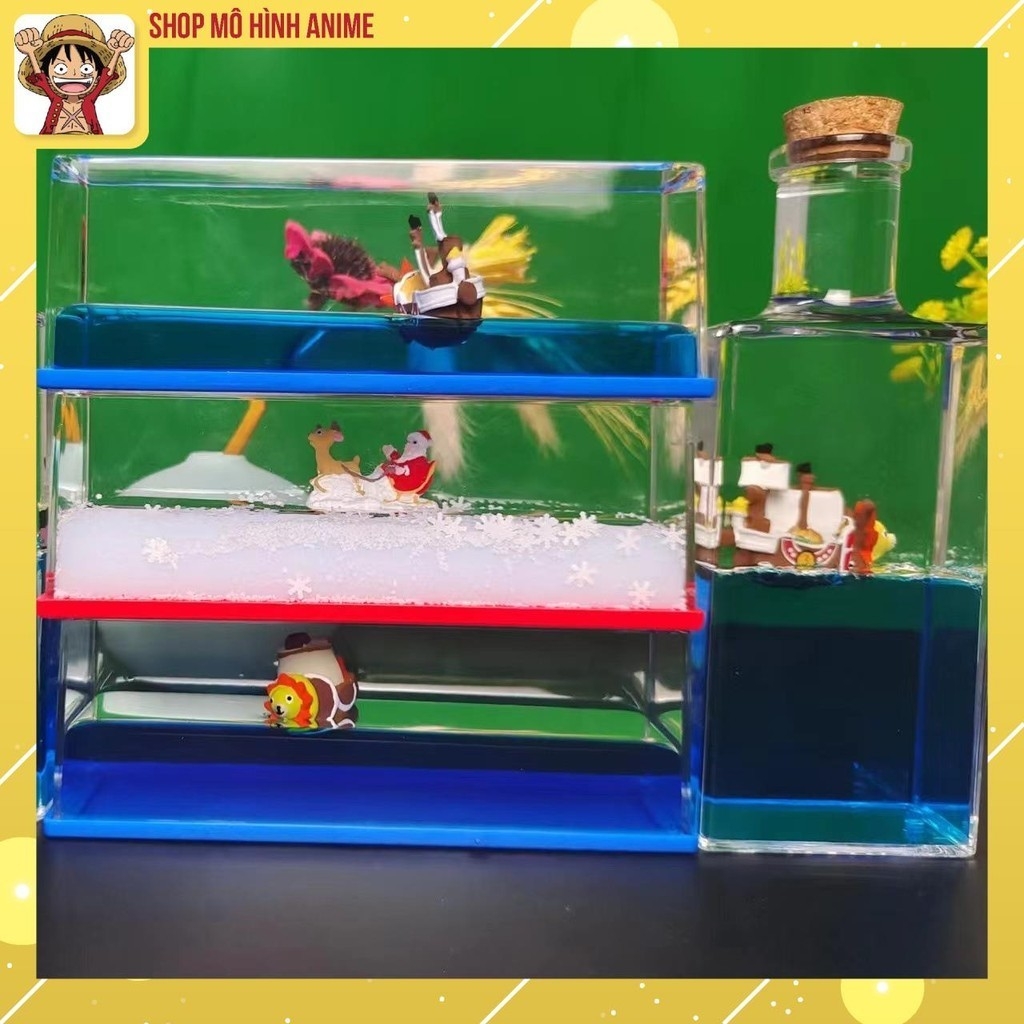 Combo Thuyền Bất Tử Kèm Đế Phát Sáng, Mô Hình Để Bàn, Taplo Ô tô, Decor Trang Trí, Quà Tặng Sinh Nhật