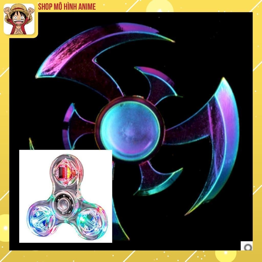 COMBO Spinner Sắt Và Con Quay Led Phát Sáng, Đồ Chơi Giải Trí,Giảm Căng Thằng Stress, Đồ Chơi Cho Bé