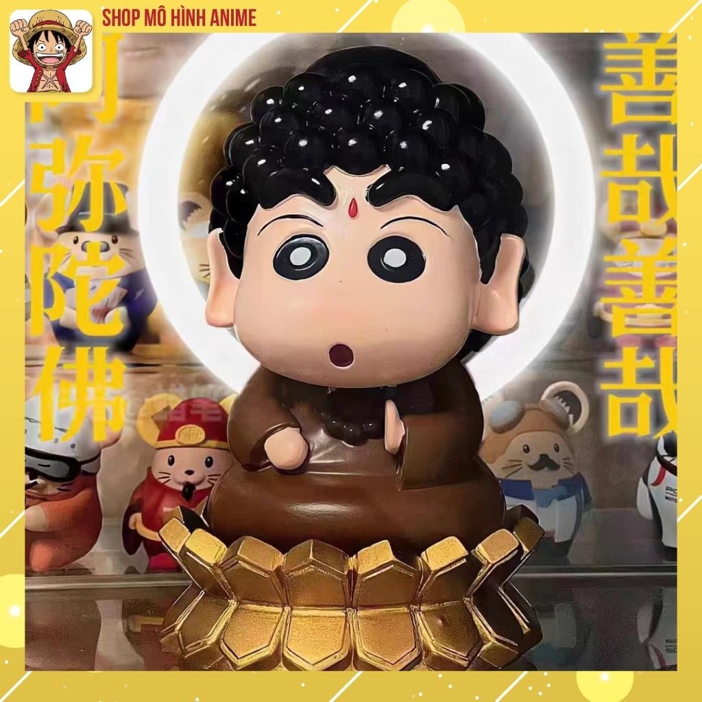 Mô Hình Phật Như Lai Shin Cậu Bé Bút Chì Cao 13cm, Siêu Đáng Yêu, Mô Hình Decor Trang Trí, Bộ Sưu Tập Nhân Vật