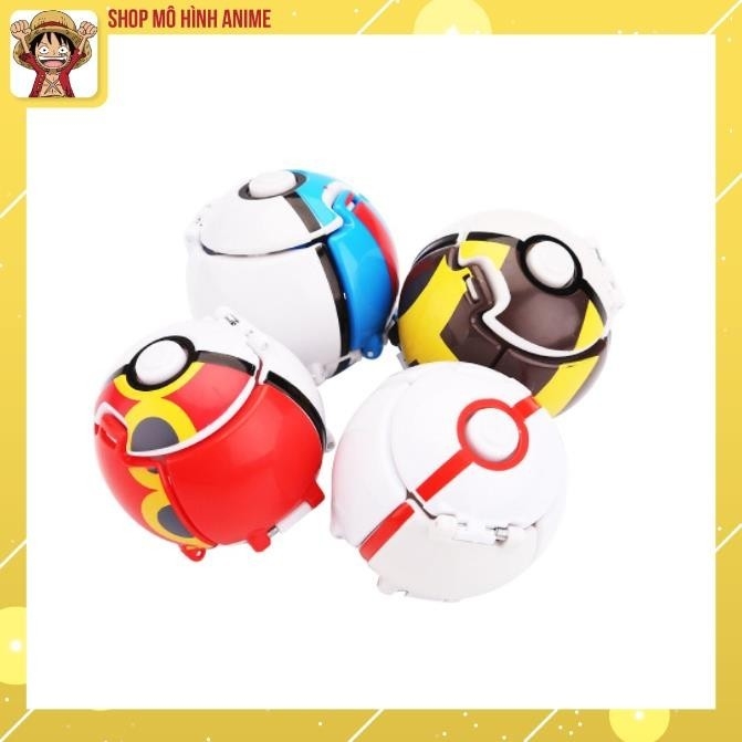 Mô Hình 4 Quả Cầu Pokemon, Tự Động Ném Thú, Đồ Chơi Giải Trí, Bộ Sưu Tập Nhân Vật Cho Bé