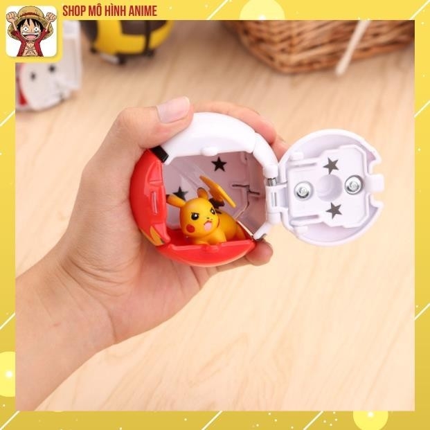Mô Hình 4 Quả Cầu Pokemon, Tự Động Ném Thú, Đồ Chơi Giải Trí, Bộ Sưu Tập Nhân Vật Cho Bé