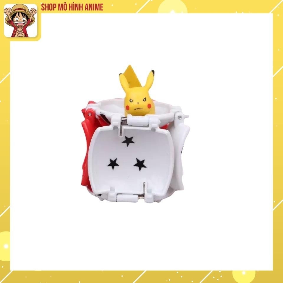 Mô Hình 4 Quả Cầu Pokemon, Tự Động Ném Thú, Đồ Chơi Giải Trí, Bộ Sưu Tập Nhân Vật Cho Bé