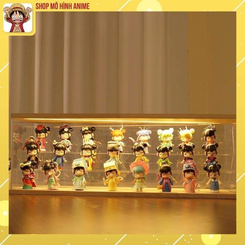 Kệ Trưng Bày Lưu Trữ Mô Hình Pop Mart, Nước Hoa, Có Ánh Sáng, Hộp Trưng Bày Chống Bụi, Chống Nước Cao Cấp