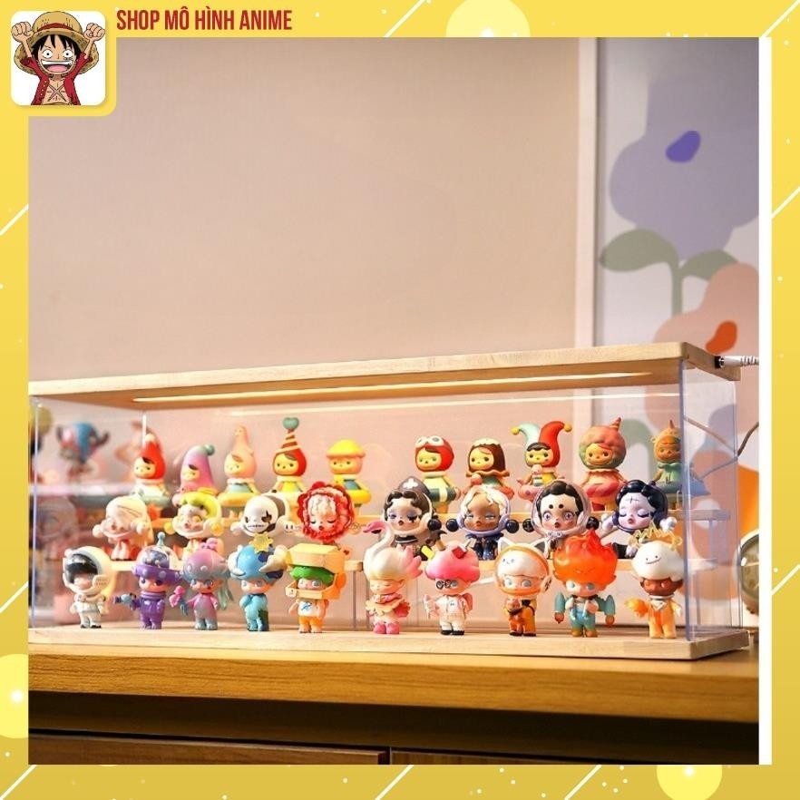 Kệ Trưng Bày Lưu Trữ Mô Hình Pop Mart, Nước Hoa, Có Ánh Sáng, Hộp Trưng Bày Chống Bụi, Chống Nước Cao Cấp