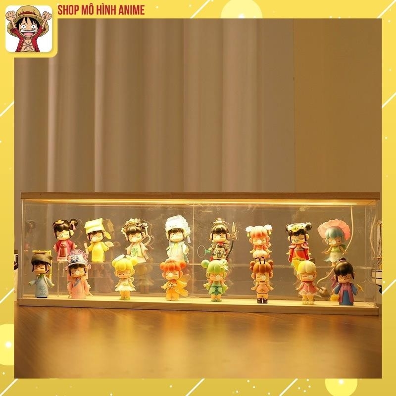 Kệ Trưng Bày Lưu Trữ Mô Hình Pop Mart, Nước Hoa, Có Ánh Sáng, Hộp Trưng Bày Chống Bụi, Chống Nước Cao Cấp