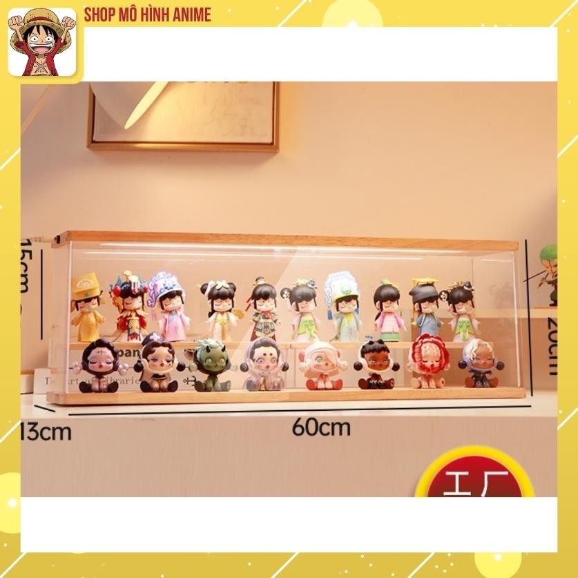 Kệ Trưng Bày Lưu Trữ Mô Hình Pop Mart, Nước Hoa, Có Ánh Sáng, Hộp Trưng Bày Chống Bụi, Chống Nước Cao Cấp