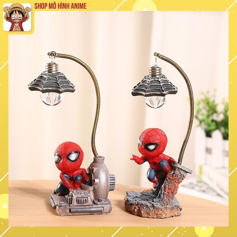 Đèn Ngủ Nhân Vật Người Nhện Spider Man, Marvel Ngộ Nghĩnh, Cao 18cm, Đèn Decor Trang Trí, Quà Tặng Sinh Nhật, Lưu Niệm