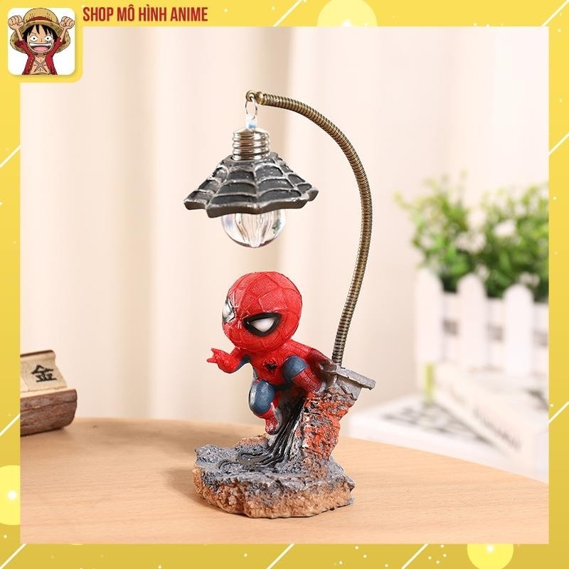 Đèn Ngủ Nhân Vật Người Nhện Spider Man, Marvel Ngộ Nghĩnh, Cao 18cm, Đèn Decor Trang Trí, Quà Tặng Sinh Nhật, Lưu Niệm