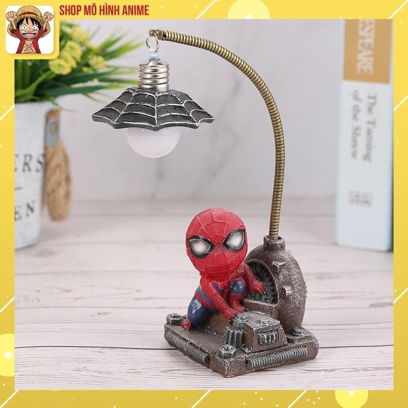 Đèn Ngủ Nhân Vật Người Nhện Spider Man, Marvel Ngộ Nghĩnh, Cao 18cm, Đèn Decor Trang Trí, Quà Tặng Sinh Nhật, Lưu Niệm