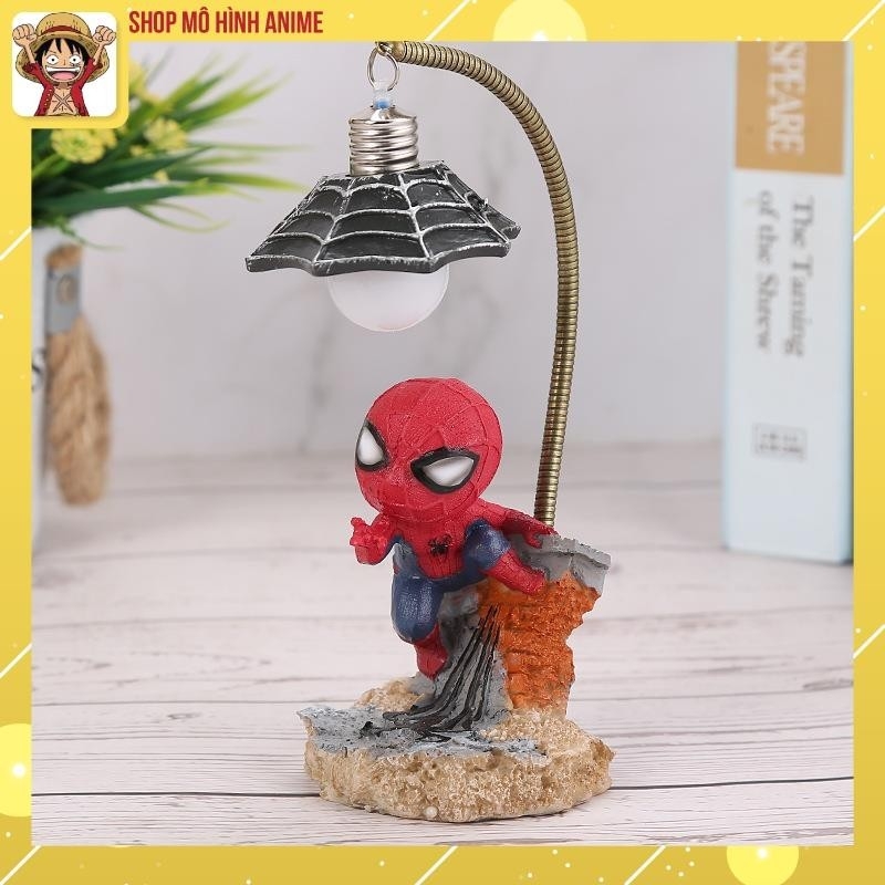 Đèn Ngủ Nhân Vật Người Nhện Spider Man, Marvel Ngộ Nghĩnh, Cao 18cm, Đèn Decor Trang Trí, Quà Tặng Sinh Nhật, Lưu Niệm