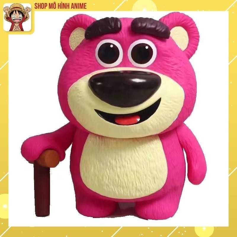 Mô Hình Gấu Dâu Lotso Kích Thước Tỉ Lệ 1:1 Có Hương Thơm, Cao 45cm Thích Hợp Decor Trang Trí, Bộ Sưu Tập Nhân Vật