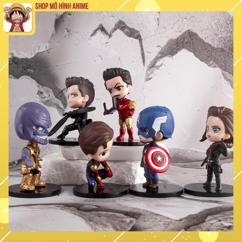 Bộ 6 Mô Hình New Avengers, Các Nhân Vật Siêu Anh Hùng, Cao 10cm, Trang Trí Decor Phòng Làm Việc, Quà Tặng Sinh Nhật