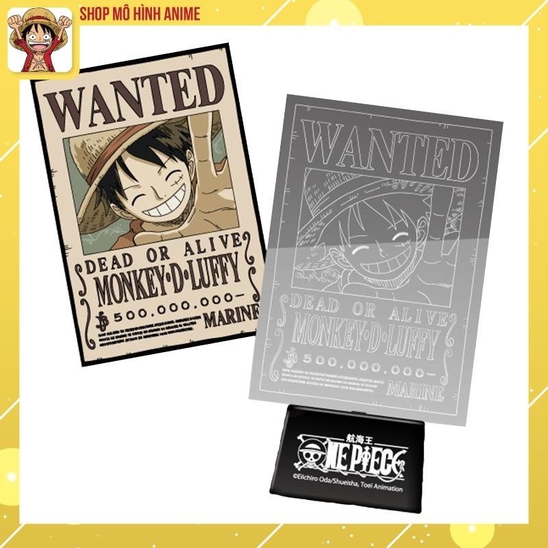 Thẻ Wanted One Piece Poster Chính Hãng, Truy Nã Anime One Piece, Hộp Mù Ngẫu Nhiên Có Đèn Có Đèn Led, Bộ Sưu Tập