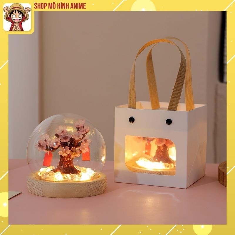 Đèn Ngủ, Đèn Trang Trí Hoa Anh Đào Handmade DIY Sáng Tạo, Decor Trang Trí Tết, Năm Mới, Quà Tặng Cho Bạn Bè, Người Thân