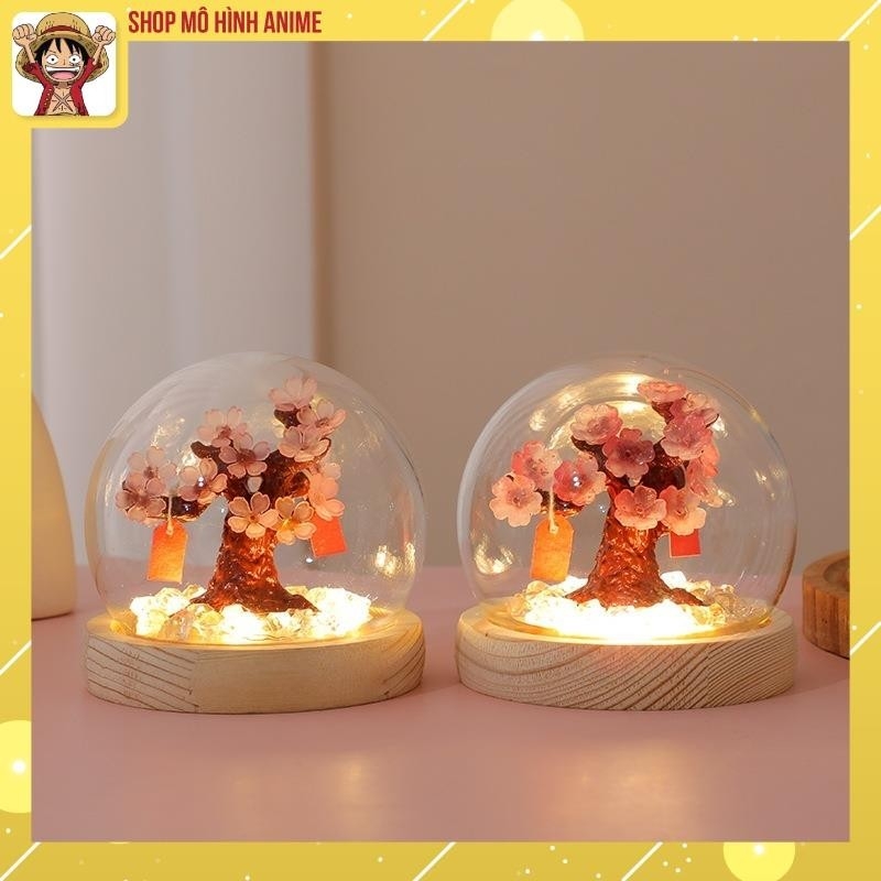 Đèn Ngủ, Đèn Trang Trí Hoa Anh Đào Handmade DIY Sáng Tạo, Decor Trang Trí Tết, Năm Mới, Quà Tặng Cho Bạn Bè, Người Thân
