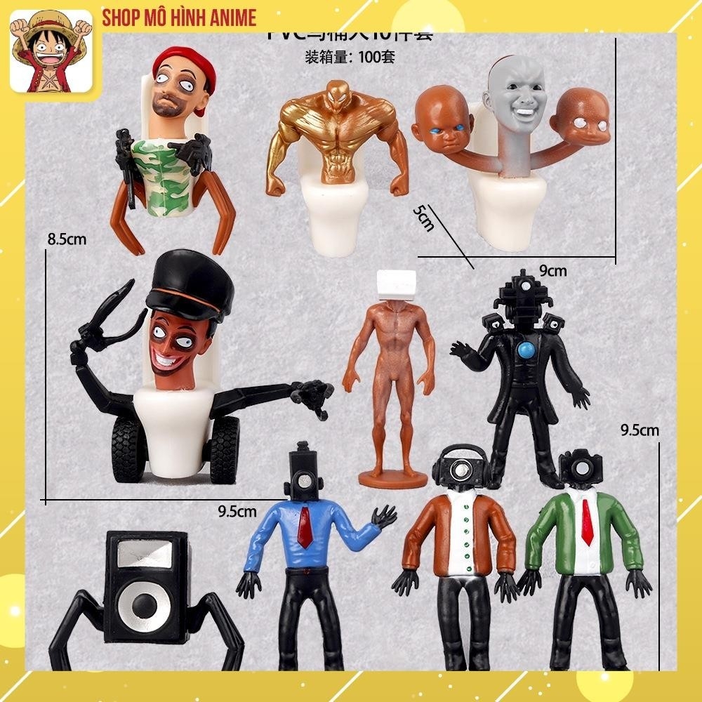 Mô Hình Nhân Vật Skibidi Toilet Man Với Tivi Âm Thanh Người Đàn Ông Action, Đồ Chơi, Quà Tặng Cho Bé