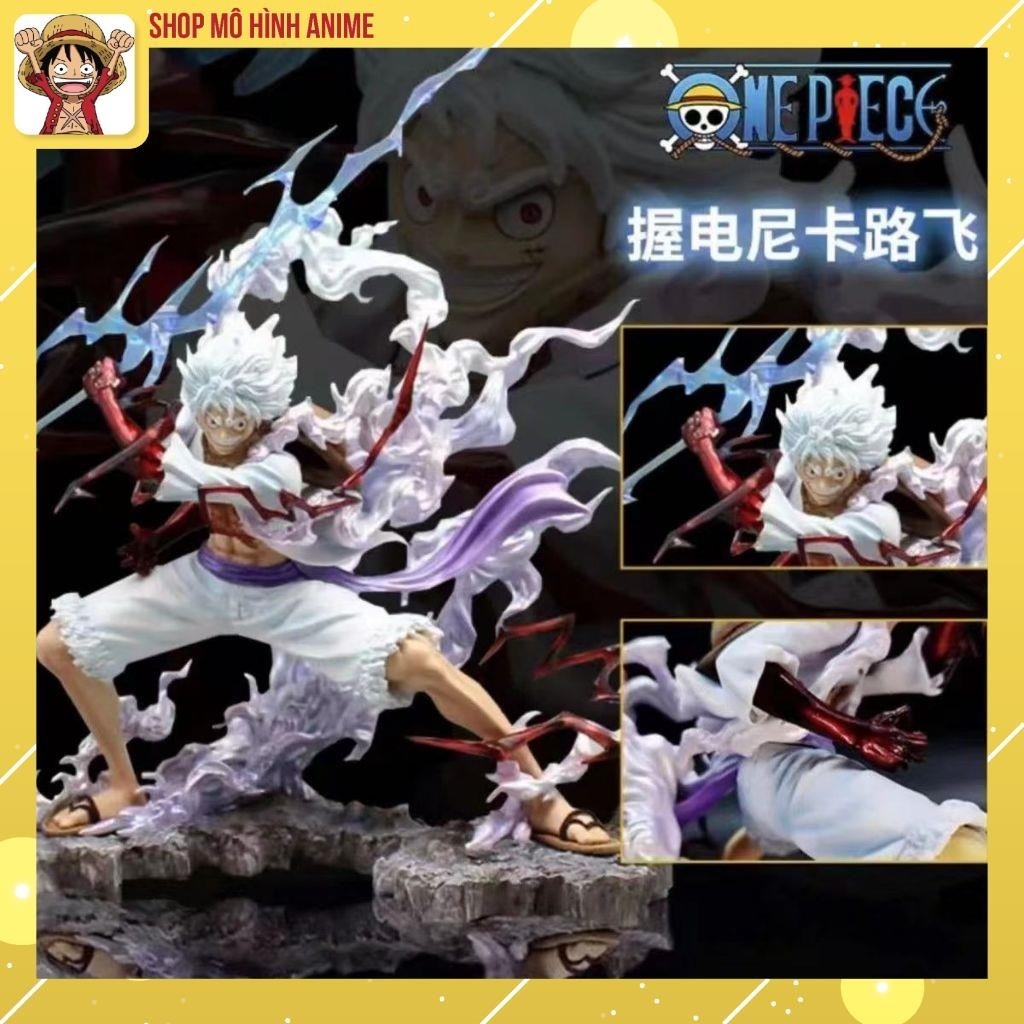 Mô Hình Luffy Gear 5 Thức Tỉnh, Sấm Nika One Piece Cao 25cm, Full Box Có Đèn, Mô Hình Cao Cấp Decor, Bộ Sưu Tập Nhân Vật