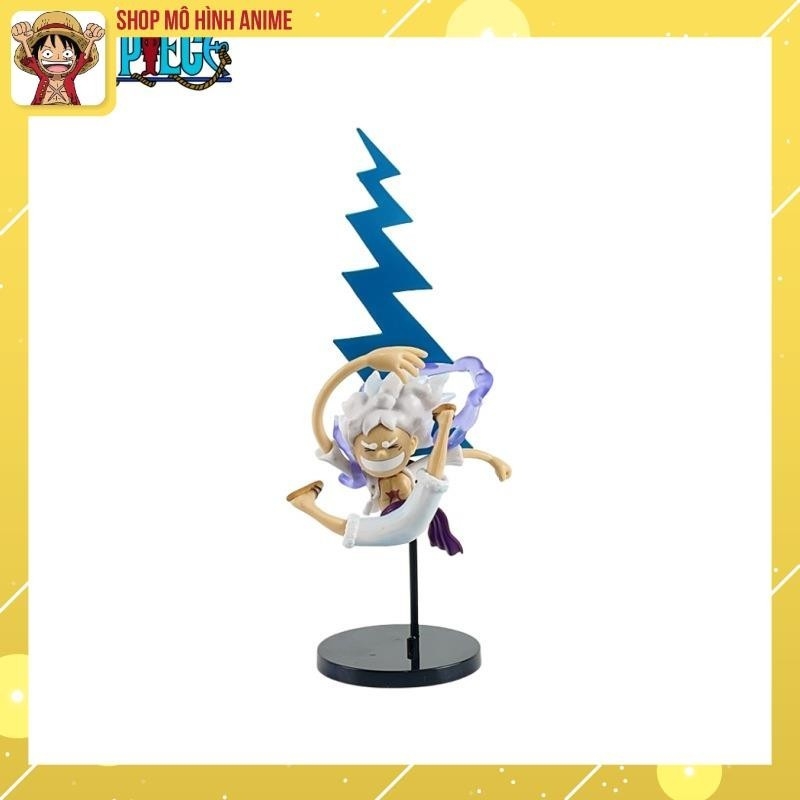 Mô Hình One Piece Luffy Gear 5, Bộ 5 Nhân Vật Trạng Thái Thần Mặt Trời Nika Cao 18cm, Mô Hình Decor Trang Trí,Bộ Sưu Tập