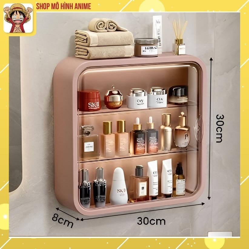 Tủ treo tường đựng nước hoa , mỹ phẩm , đồ trang điểm chống bụi