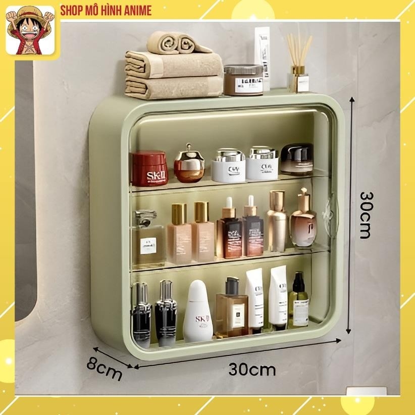 Tủ treo tường đựng nước hoa , mỹ phẩm , đồ trang điểm chống bụi