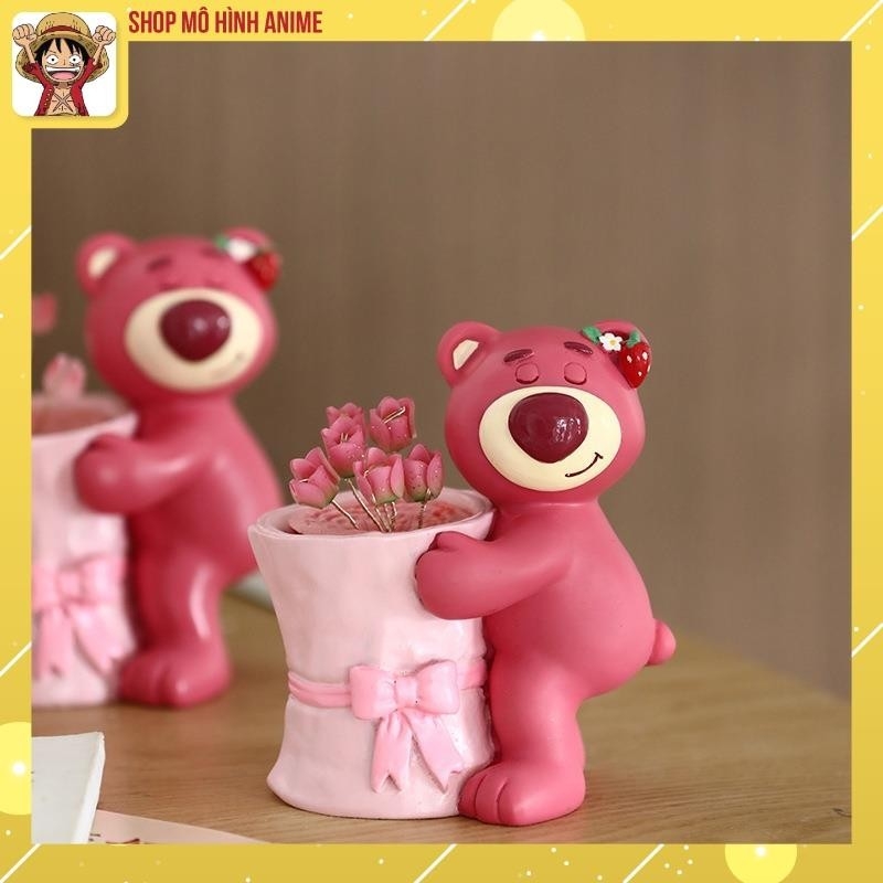 Đèn Ngủ Gấu Dâu Lotso Hoa Tulip Sáng Tạo Dễ Thương, Đèn Decor Trang Trí Phòng Ngủ, Bàn Làm Việc, Quà Tặng Sinh Nhật