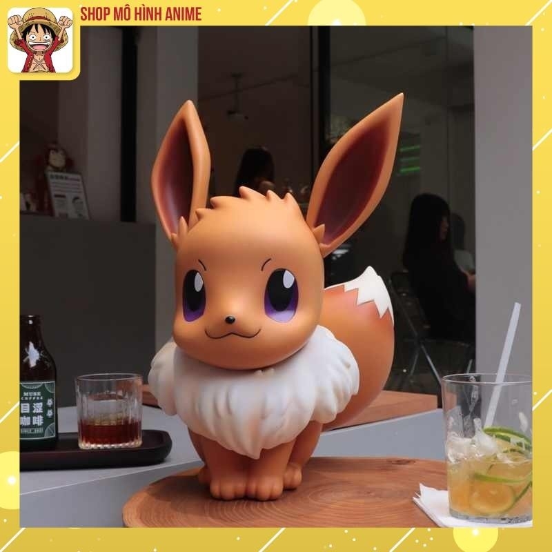 Mô Hình Pokemon Nhân Vật Eevui, Cao 43 Cm, Kích Thước Tỉ Lệ 1:1, Full Box Bộ Sưu Tập Nhân Vật, Decor, Quà Tặng Cho Bé