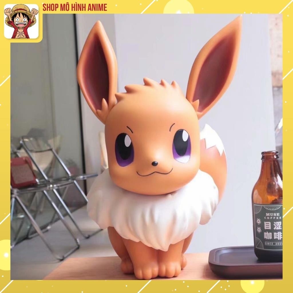 Mô Hình Pokemon Nhân Vật Eevui, Cao 43 Cm, Kích Thước Tỉ Lệ 1:1, Full Box Bộ Sưu Tập Nhân Vật, Decor, Quà Tặng Cho Bé