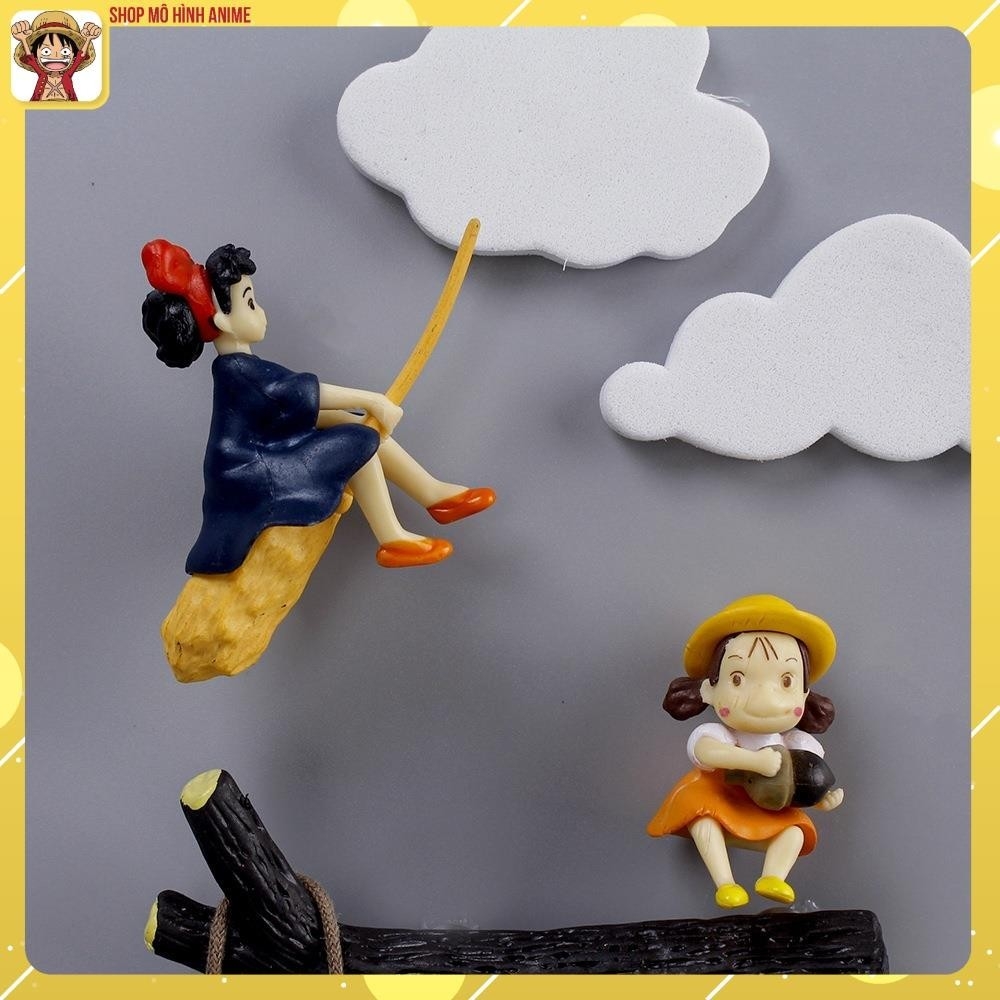 Mô Hình Các Nhân Vật Hoạt Hình Vô Diện, Tororo, Phù Thủy, Gắn Nam Châm, Decor Trang Trí Tủ Lạnh, Góc Học Tập Làm Việc