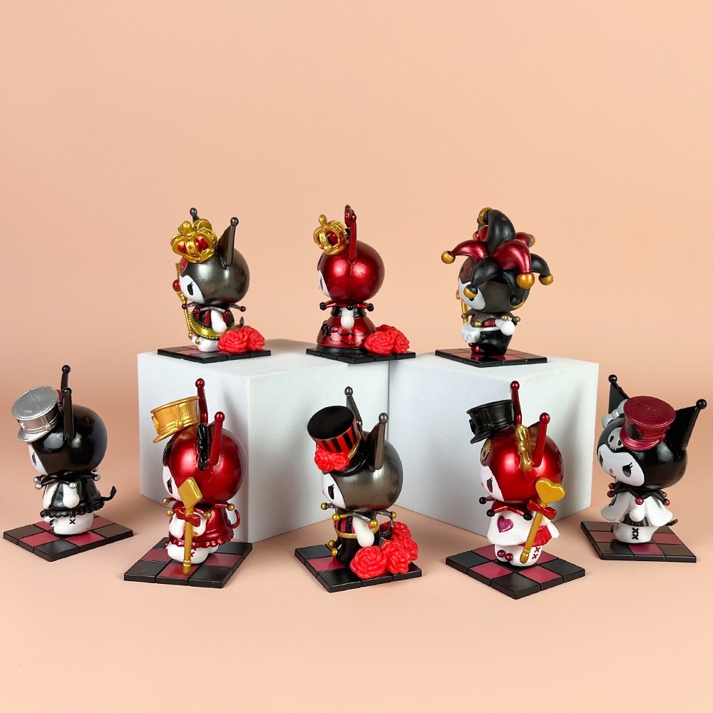 Bộ 8 Mô Hình Kuromi Sanrio Poker Kingdom, Mô Hình Cao Cấp,Thích Hợp Decor Trang Trí, Bộ Sưu Tập Nhân Vật