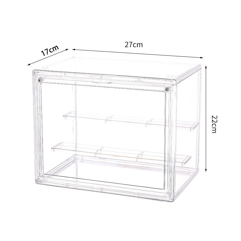 Hộp Đựng Trong Suốt Acrylic Lưu Trữ Nước Hoa, Mỹ Phẩm, Trưng Bày Mô Hình Pop Mart, Chống Bụi, Bảo Quản Sạch Sẽ