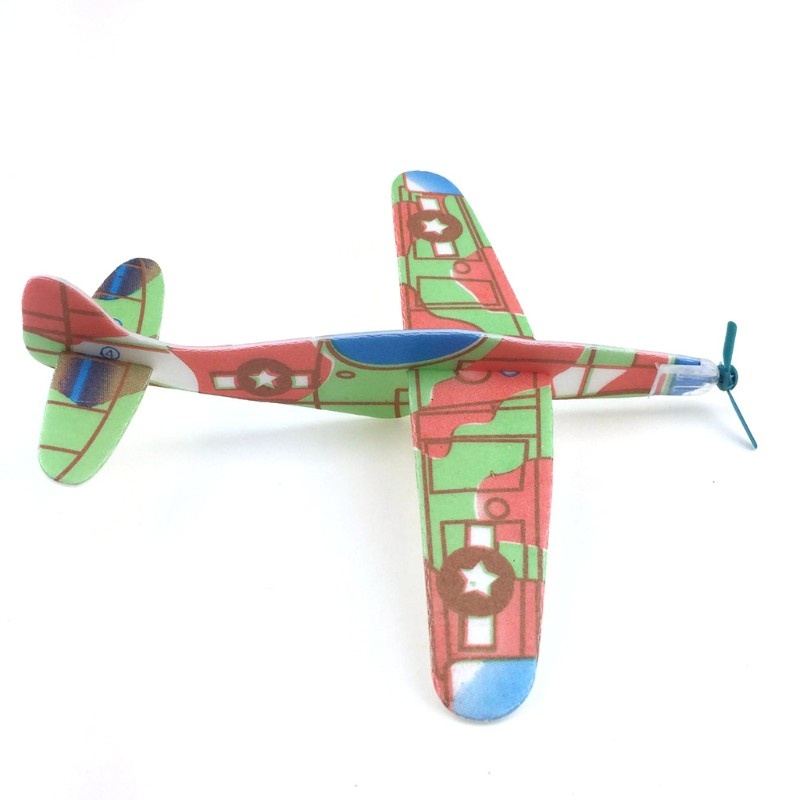 Máy bay xốp ném tay,  mô hình đồ chơi nhẹ, bền, đẹp, rẻ, thú vị cho bé - BEB037