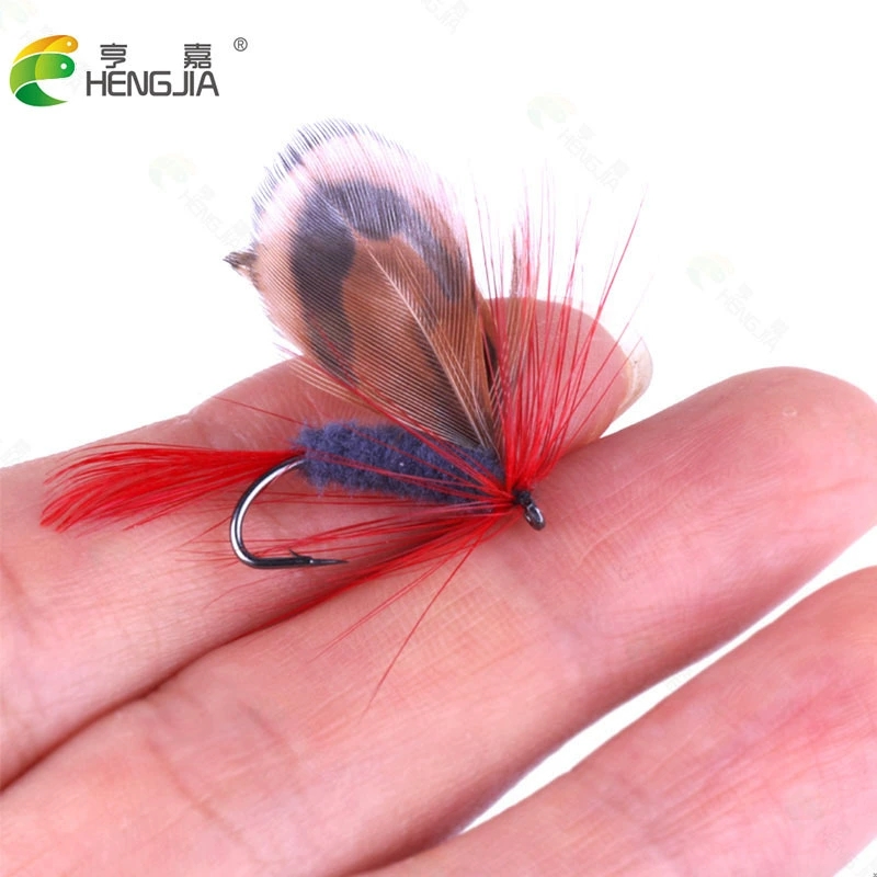 Set 12 Mồi Gắn Lông Vũ Và Cánh Bướm Siêu Xịn - BEE136