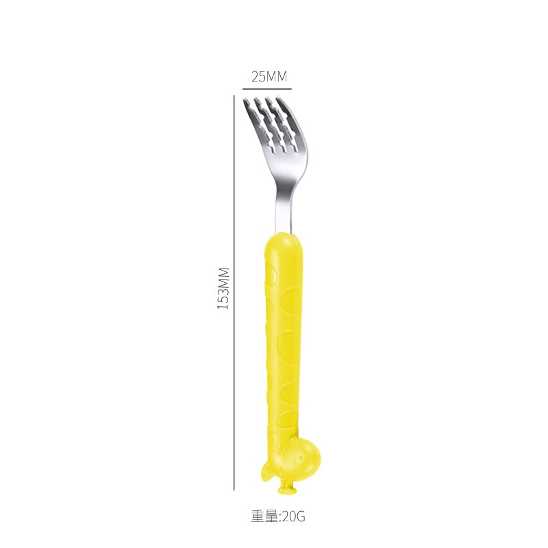 Thìa dĩa inox siêu tiện lợi và siêu rẻ dành cho bé - BEB053