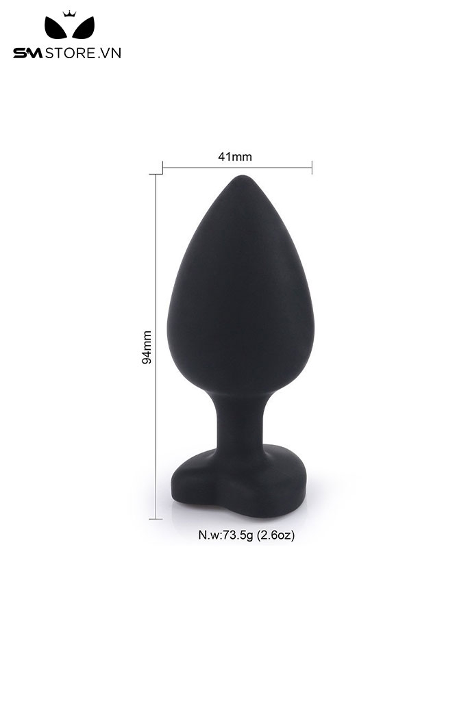 SMT088 - butt plug silicon hình trái tim và phích cắm hình thoi