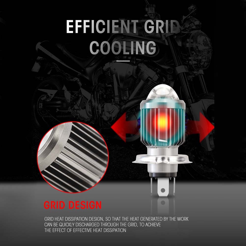 Đèn led trợ sáng xe máy H4 đèn pha - BEE042