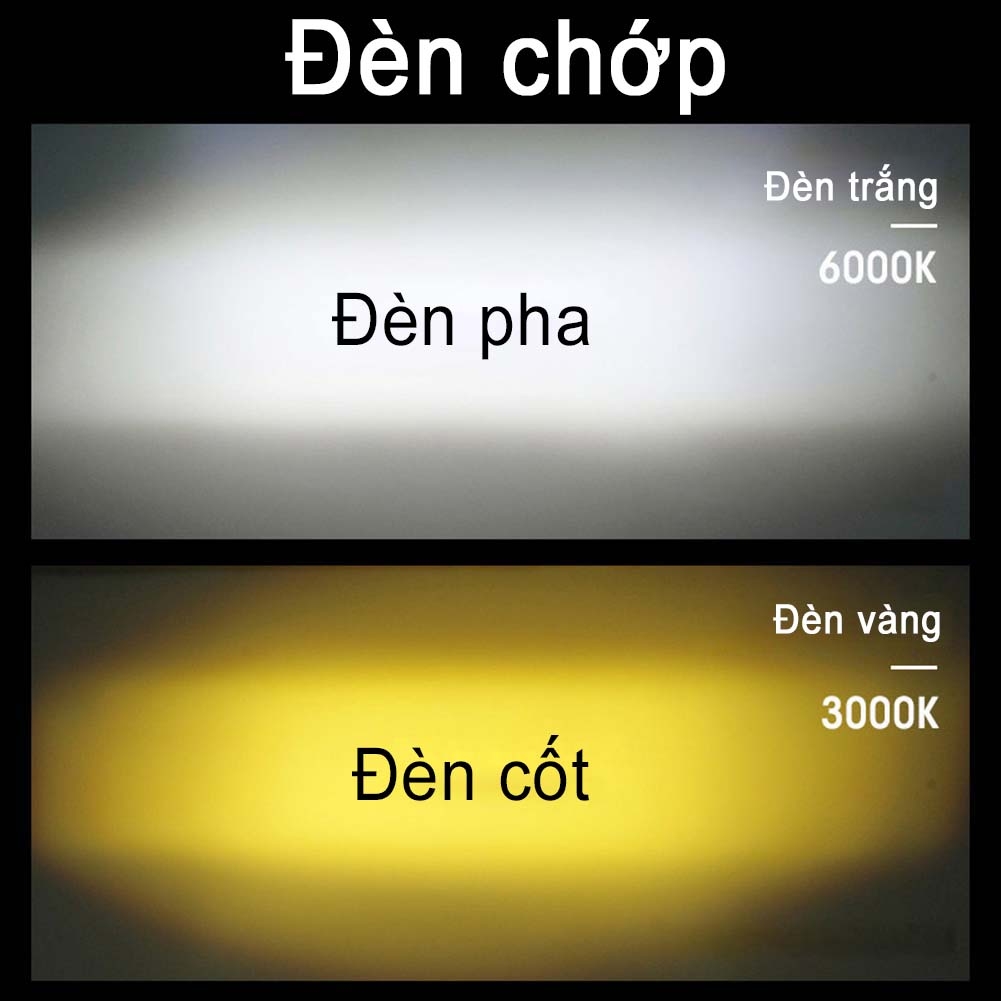 Đèn led trợ sáng xe máy H4 đèn pha - BEE042