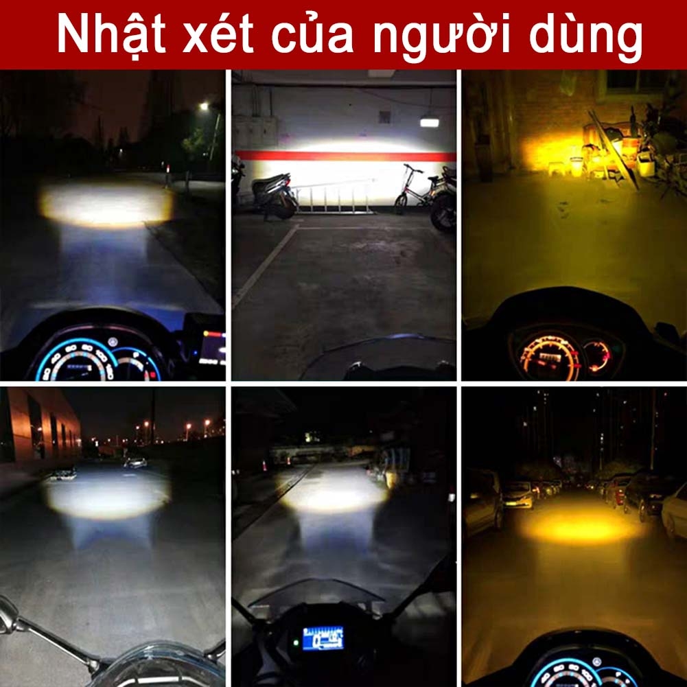 Đèn led trợ sáng xe máy H4 đèn pha - BEE042