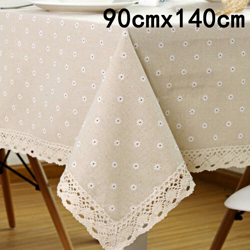 Khăn rải bàn viền ren làm từ cotton chất lượng cao | BEE063