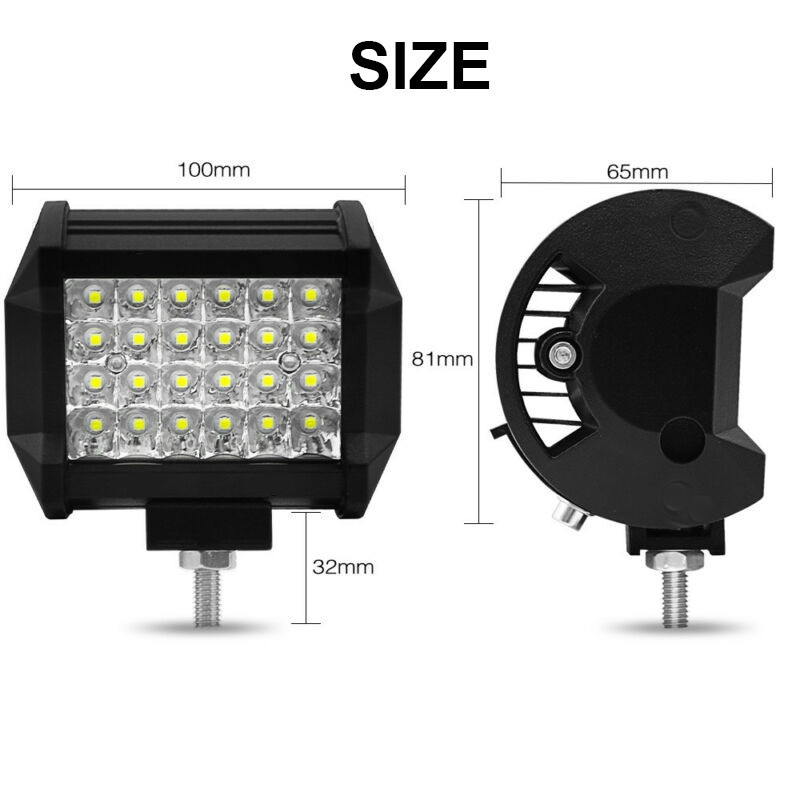 Đèn led công suất 200W 12V/24V 4 inch siêu sáng cho các loại tàu và xe hơi | BEE064